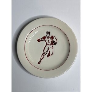 Vintage 2008 Williams-Sonoma Football Snack or Dessert Plate 7"